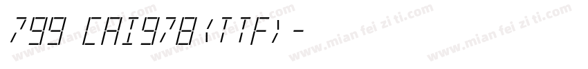 799 CAI978(ttf)字体转换